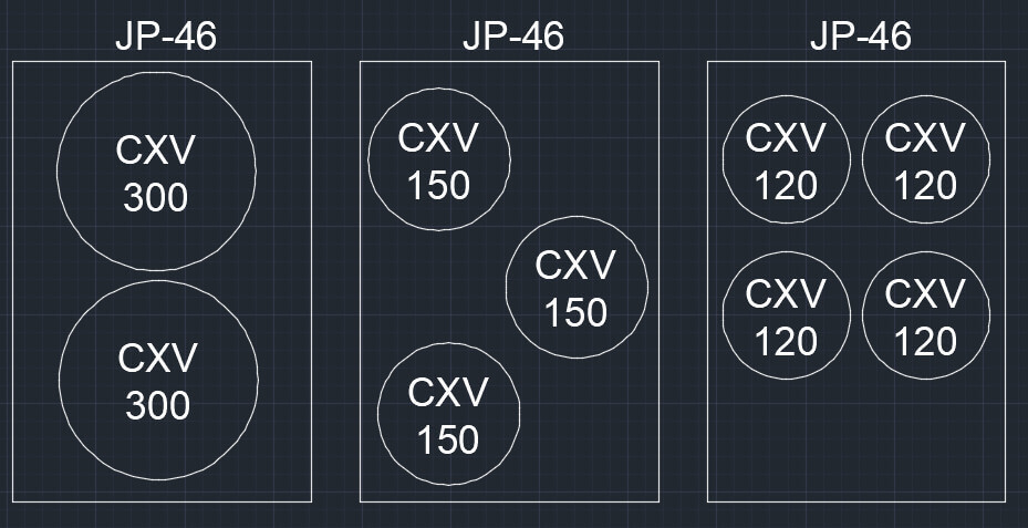 ដ្យាក្រាមផ្លូវខ្សែសម្រាប់ Splitcore CT / CT គៀបតូច / CT គៀបហើបតូច ILEC JP-46 1200/1A 10VA