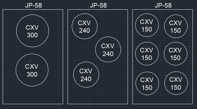 ដ្យាក្រាមផ្លូវខ្សែសម្រាប់ Splitcore CT / CT គៀបតូច / CT គៀបហើបតូច ILEC JP-58 1200/1A 10VA