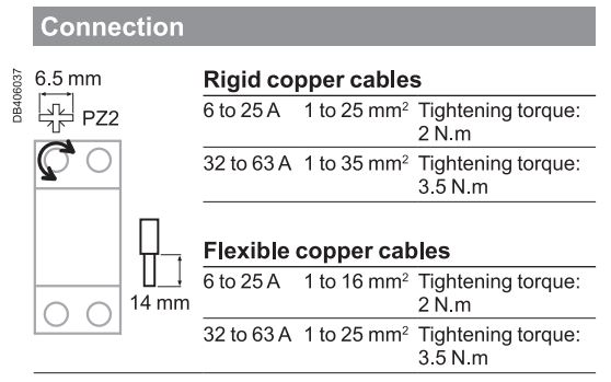 របៀបភ្ជាប់ : MCB Easy9 EZ9F56125 Schneider