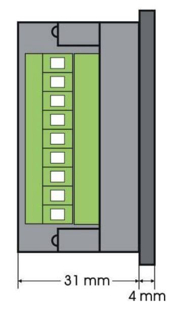 រចនាសម្ព័ន្ធ និង ទំហំ Automatic Control Module - Module បញ្ជាម៉ាសីភ្លើង Smartgen HGM180HC