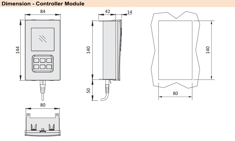 Kích thước Chint NZ7 Controller