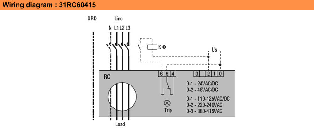 ដ្យាក្រាមតភ្ជាប់ : Lovato relay 31RC60415