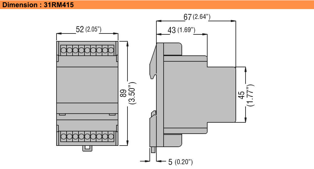 ទំហំ : Lovato relay 31RM415