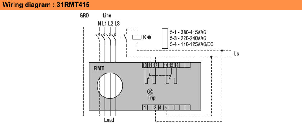 ដ្យាក្រាមតភ្ជាប់ : Lovato relay 31RMT415
