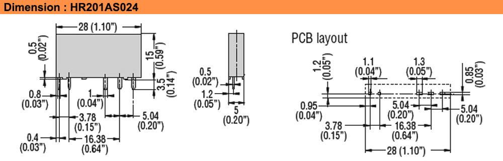 ទំហំ : Lovato relay HR201AS024