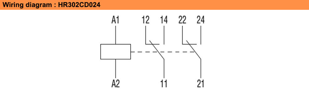 ដ្យាក្រាមតភ្ជាប់ : Lovato relay HR302CD024