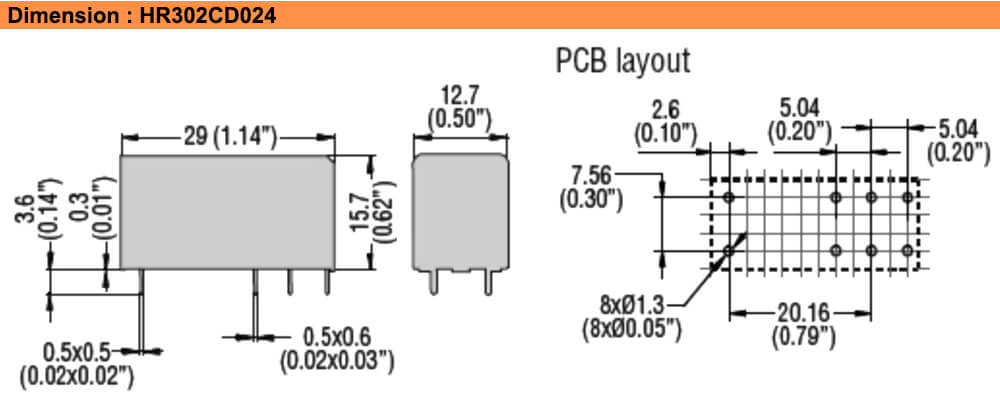 ទំហំ : Lovato relay HR302CD024
