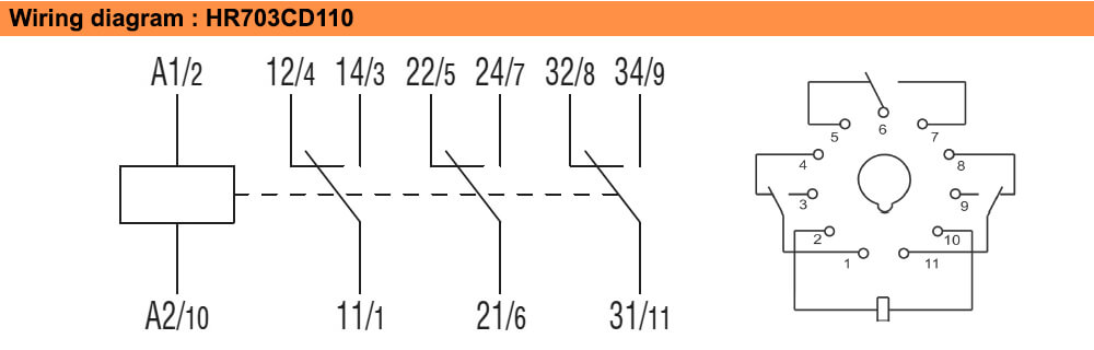 ដ្យាក្រាមតភ្ជាប់ : Lovato relay HR703CD110