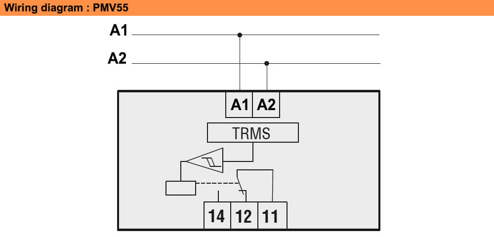 ដ្យាក្រាមតភ្ជាប់ : Lovato relay PMV55A440
