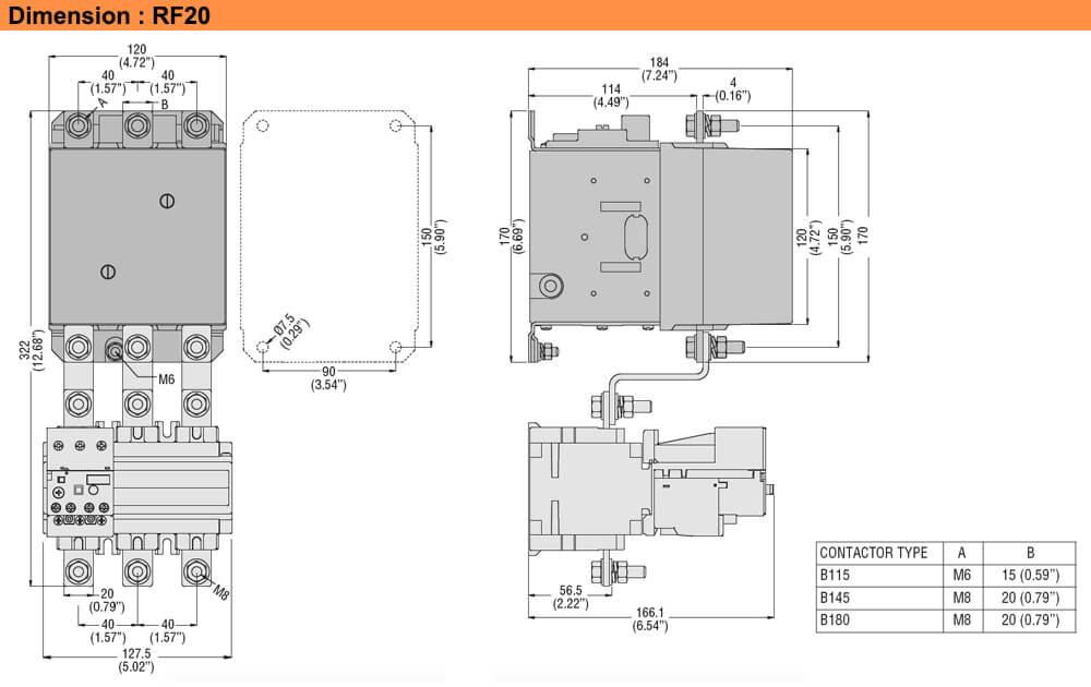 ទំហំ : Lovato relay RF200150