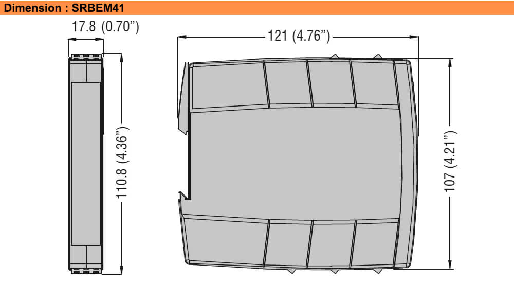 ទំហំ : Lovato relay SRBEM41