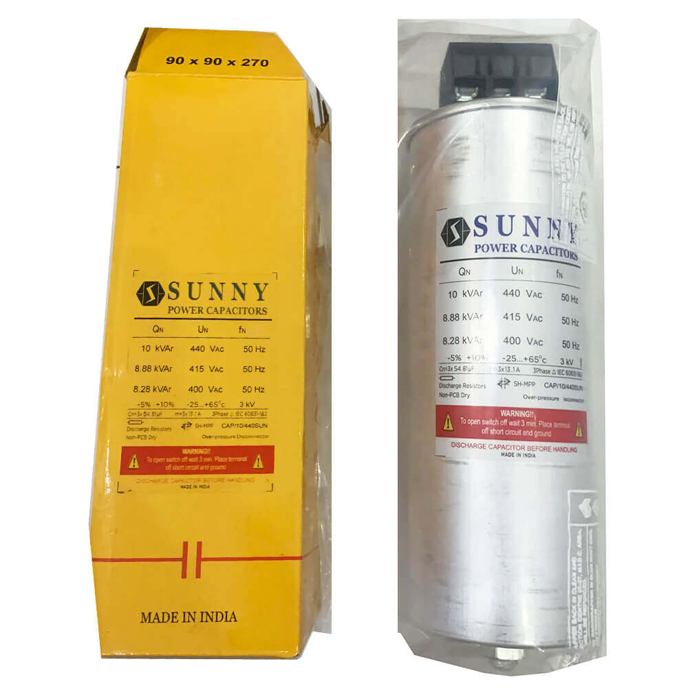 Sunny CAP/05/440SUN: Capacitor កុងដុង 3P 5Kvar 440V
