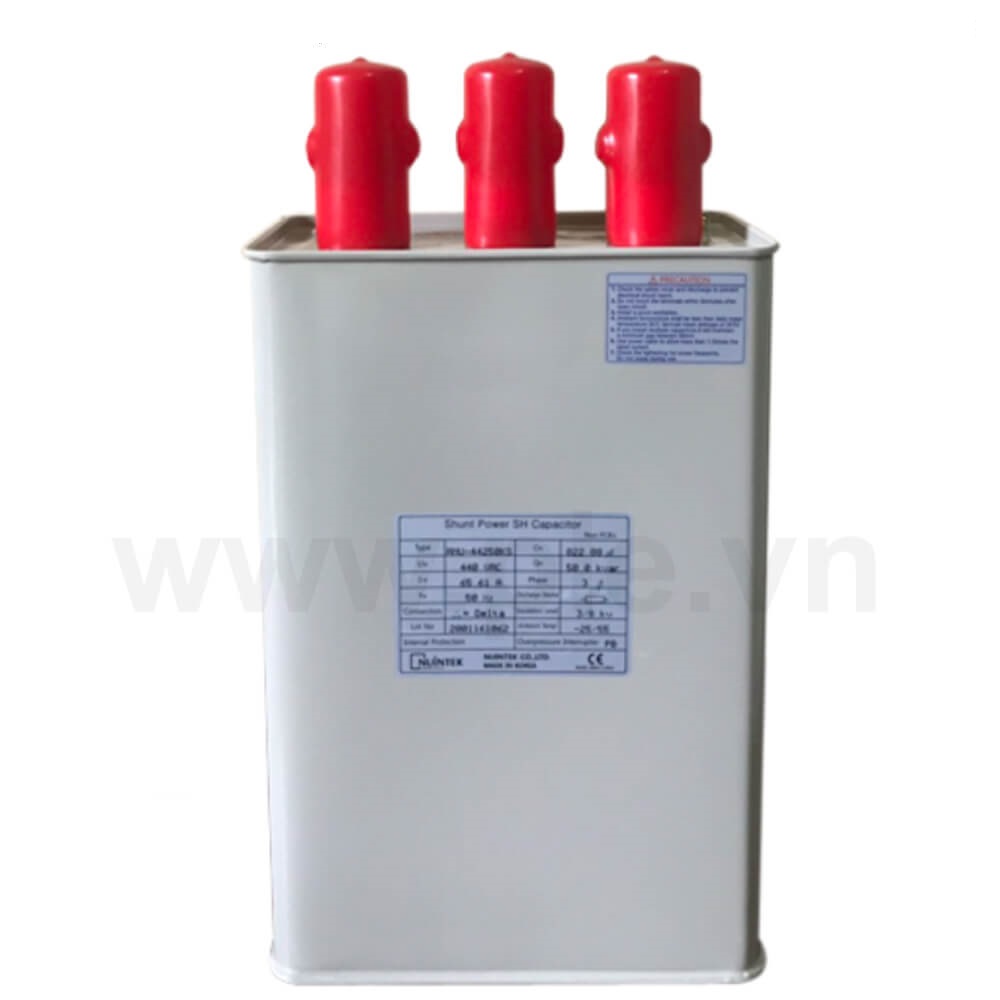 Capacitor Nuintek ENU-44250KS : កុងដុងជ្រុង 3P 50Kvar 440V 50Hz