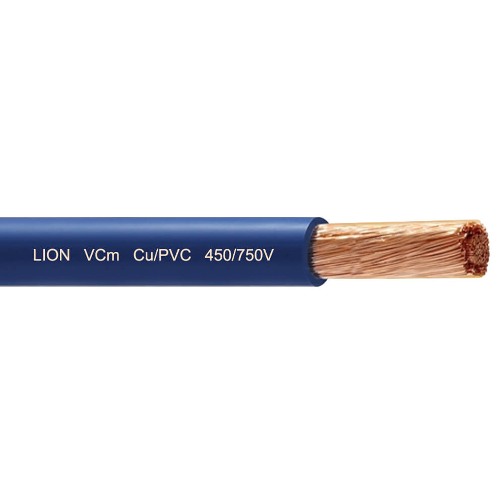 Lion VCm-2.5 (1x50/0.25) - 450/750V : Flexible Cable VCm ១ ស្នូល បណ្តួល ស្ពាន់ 450/750V