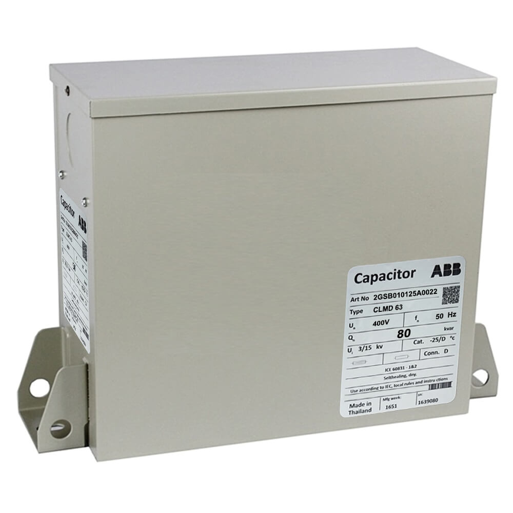 ABB CLMD6340080 : Capacitor កុងដុង ABB 3P 400V 80kVar