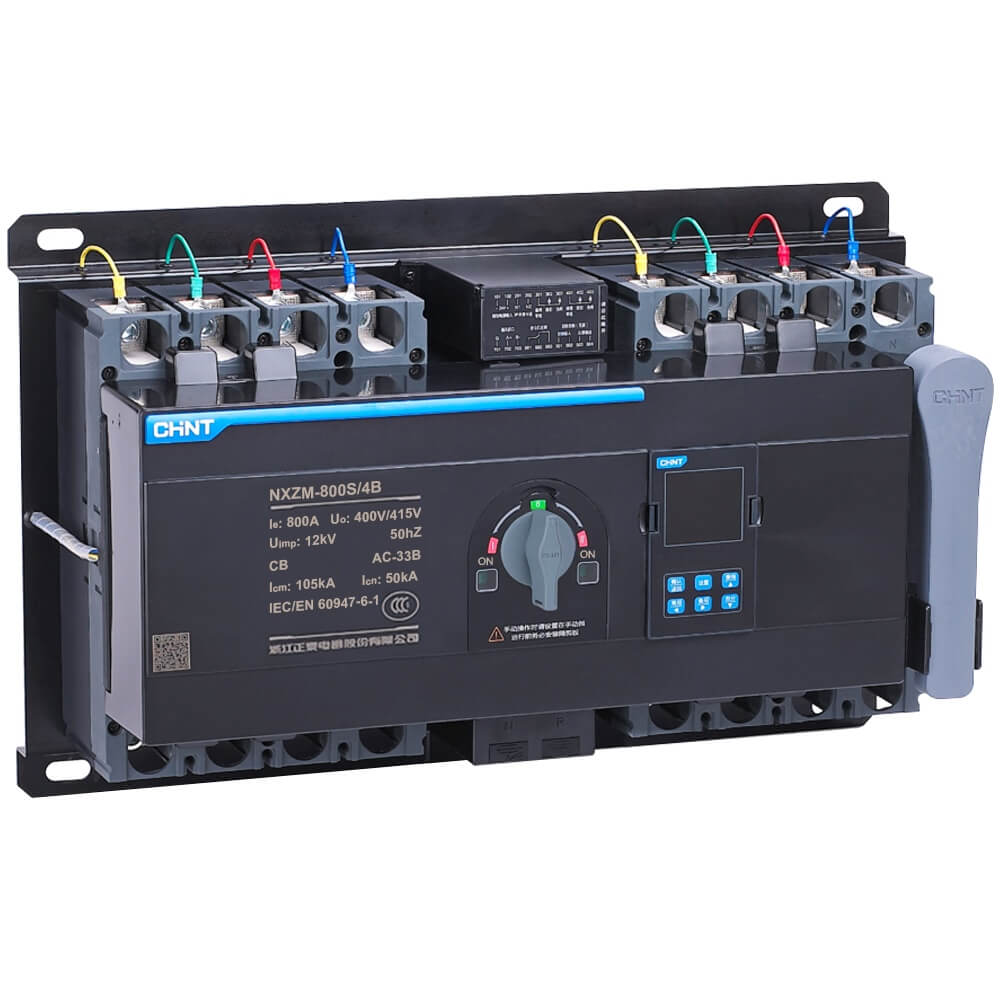 ATS Chint 4P 630A NXZM-800S/4B 630A កុងតាក់ថាមពលដោយស្វ័យប្រវត្តិ
