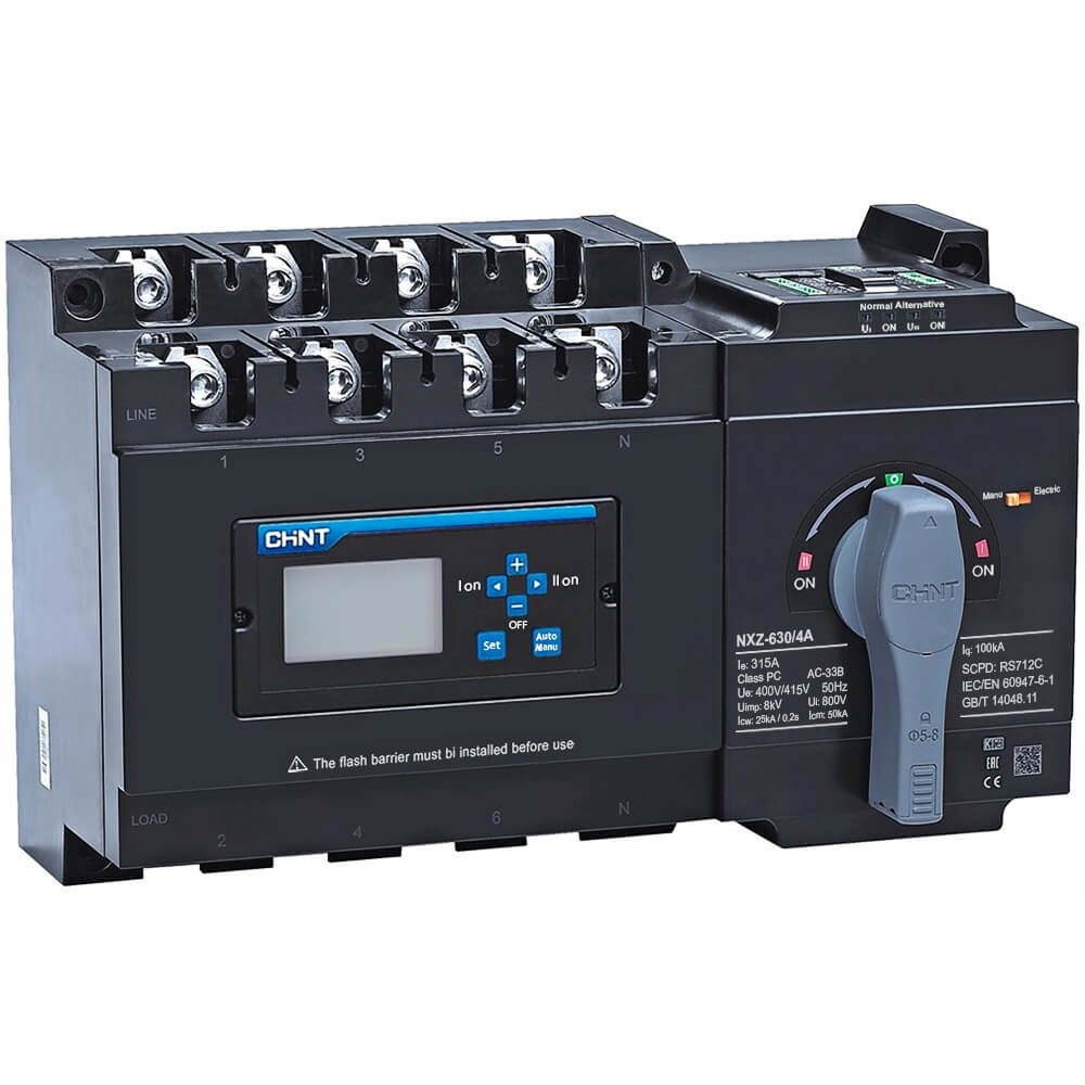 ATS Chint 4P 315A NXZ-630/4A 315A កុងតាក់ថាមពលដោយស្វ័យប្រវត្តិ