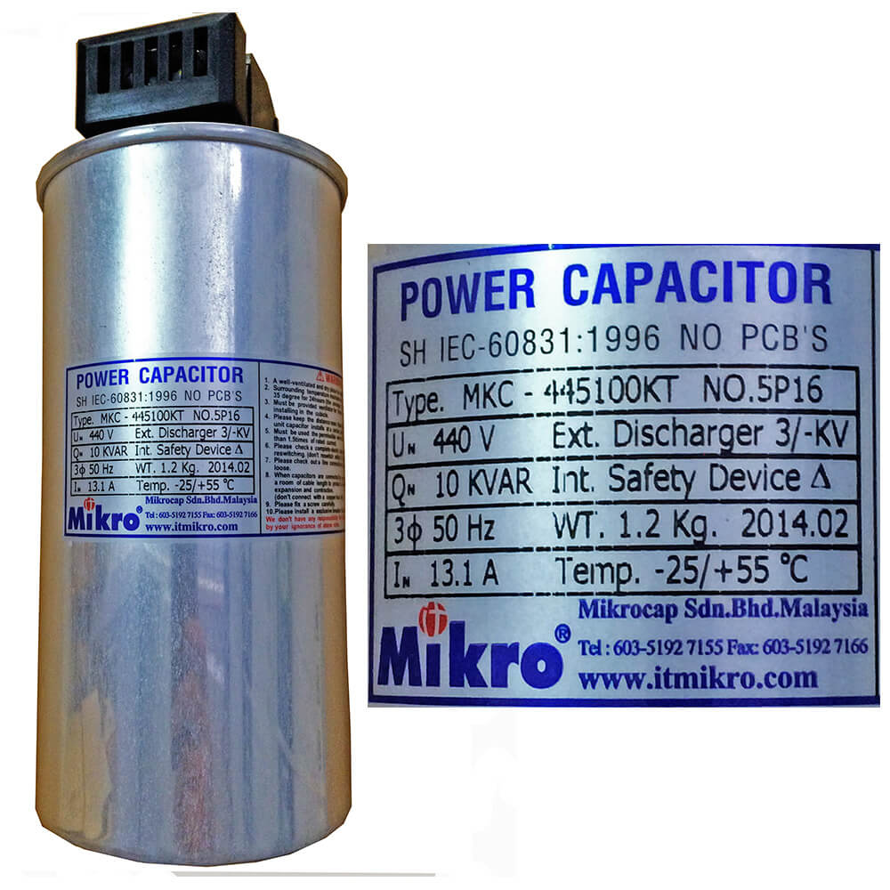 Capacitor Mikro MKC-235100KT កុងដុង 3P 10Kvar