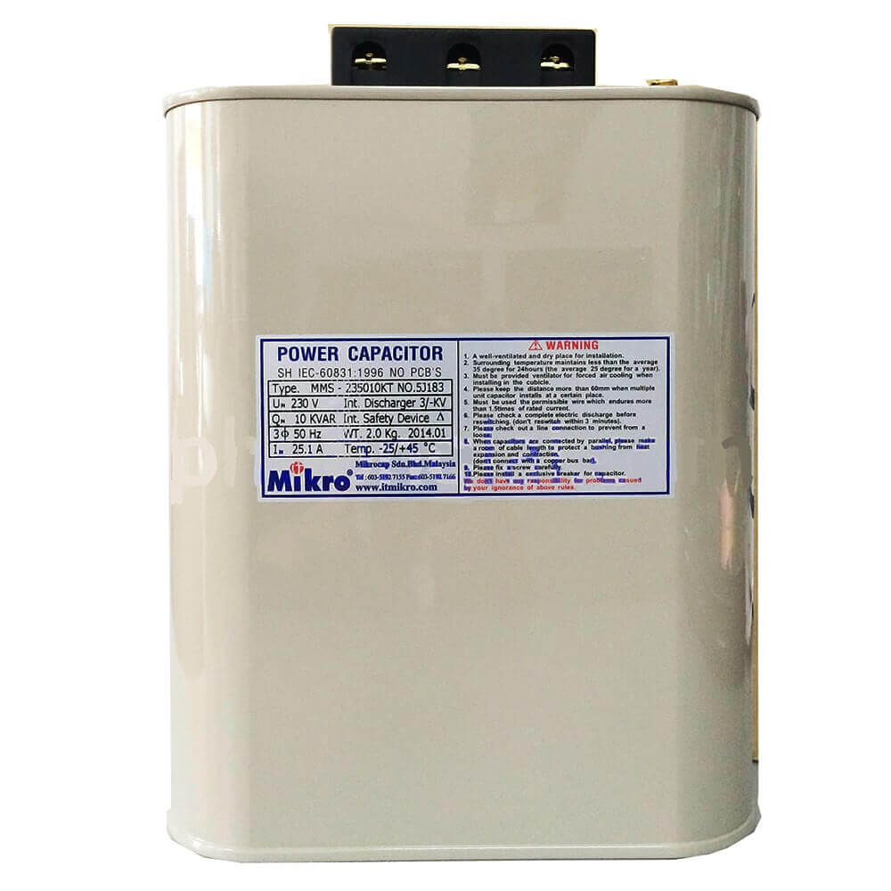 Capacitor Mikro MMS-235010KT កុងដុង ជ្រុង 3P 10Kvar