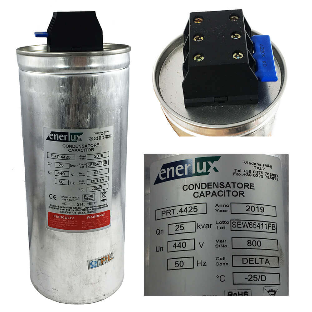 Capacitor Enerlux PRT.4115: កុងដុង 3P 415V 15kVar