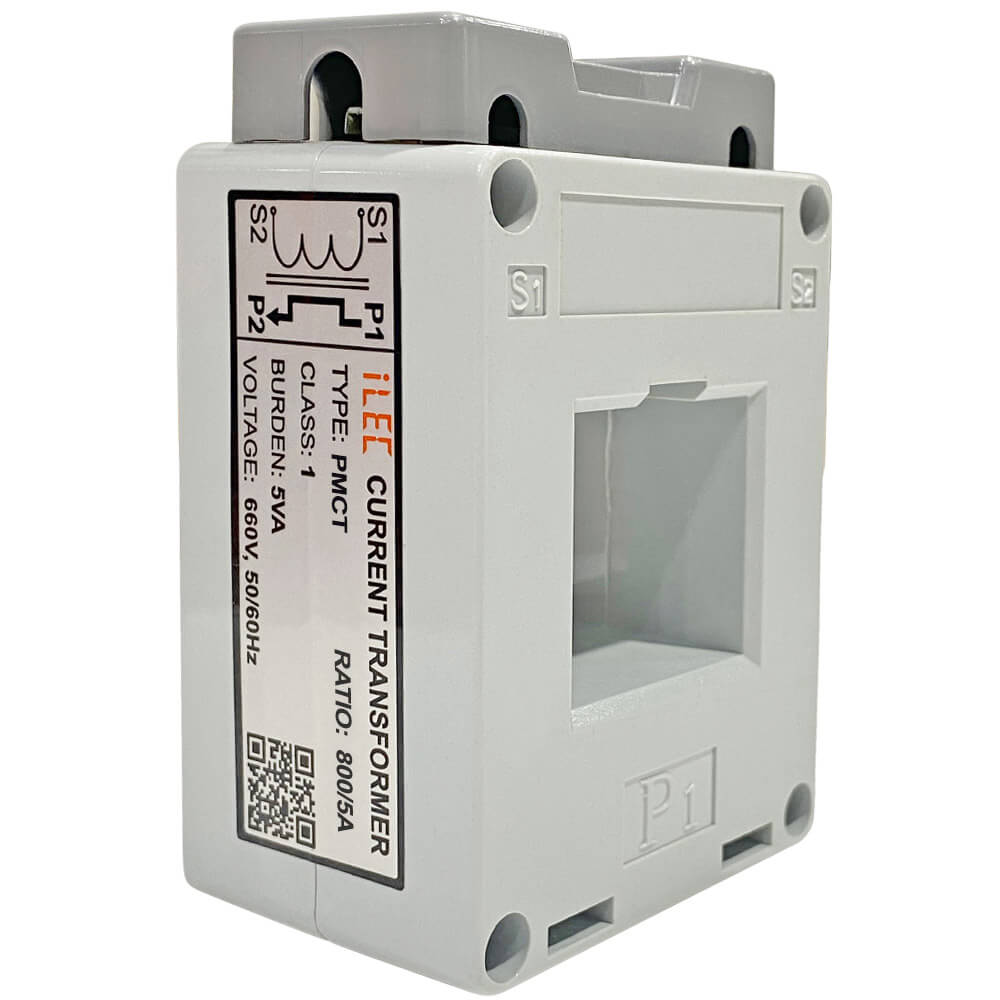 ILEC PMCT-S85 800A/5A: CT តប្រអប់ផ្លាស្ទិច