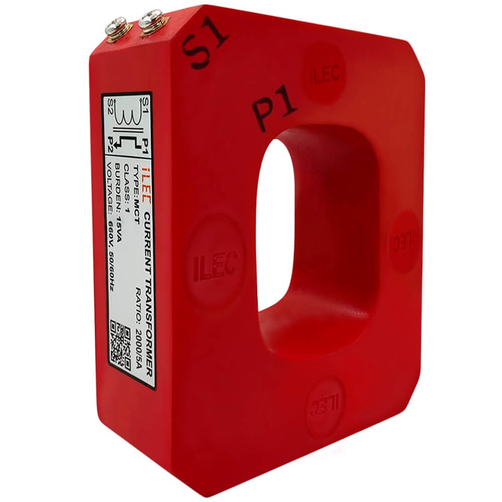 ILEC MCT-S58 2000A/5A: CT epoxy ចតុកោណ