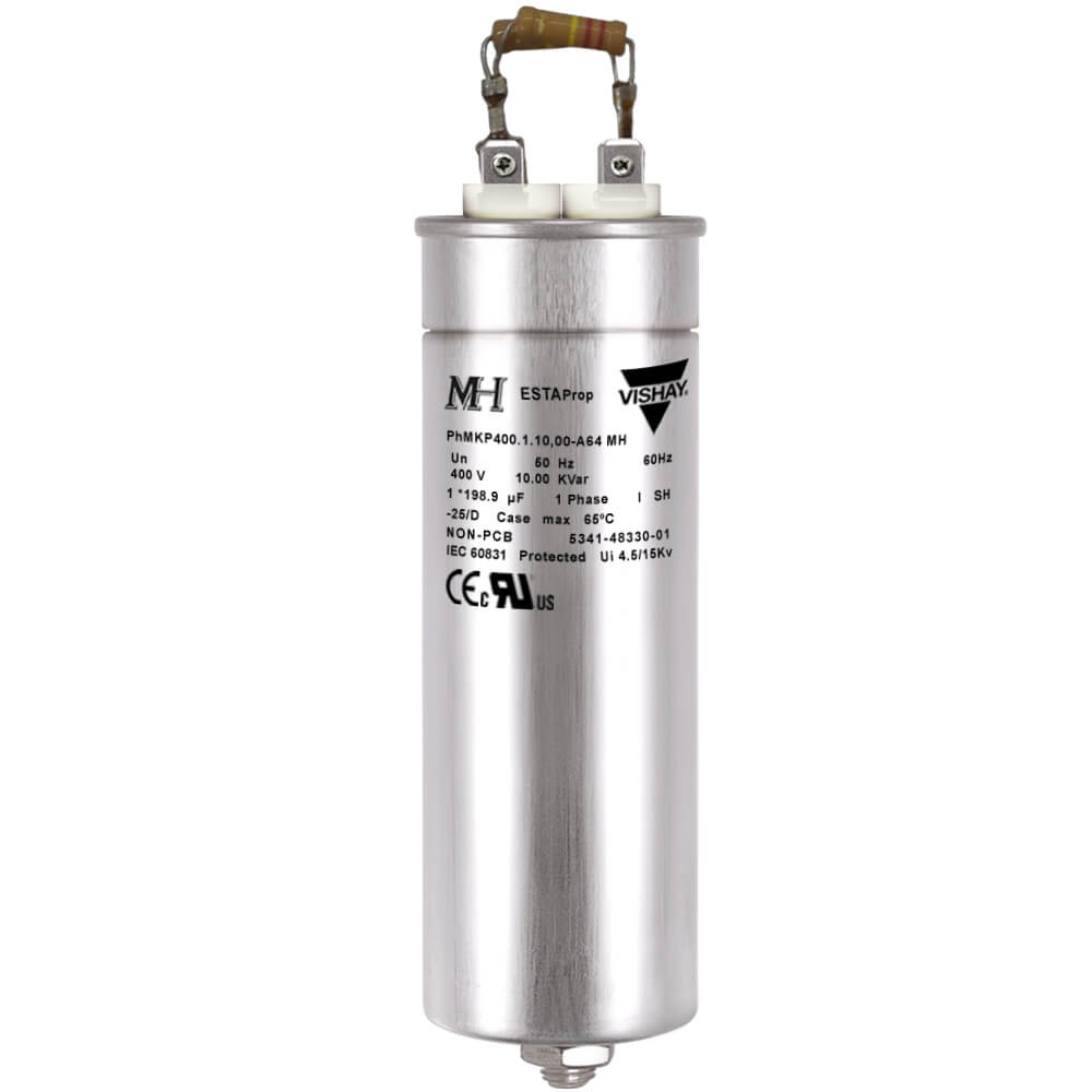 Capacitor កុងដុង VISHAY PhMKP400.1.10,00-A64-MH: កុងដុង 10Kvar 1P 400V