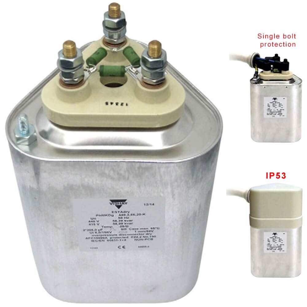 Capacitor កុងដុង VISHAY PhMKDg760.2.50-MH: កុងដុង 50Kvar 3P 760V