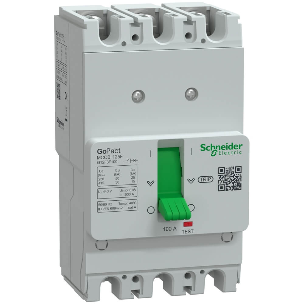 MCCB GoPact Schneider G12F3F100 : MCCB 3P 100A