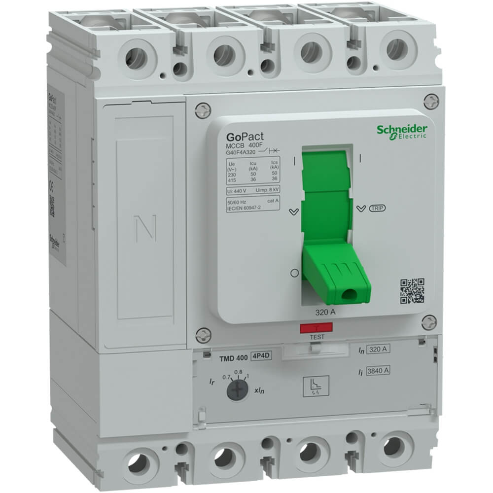 MCCB GoPact Schneider G40F4A320 : MCCB 4P 320A