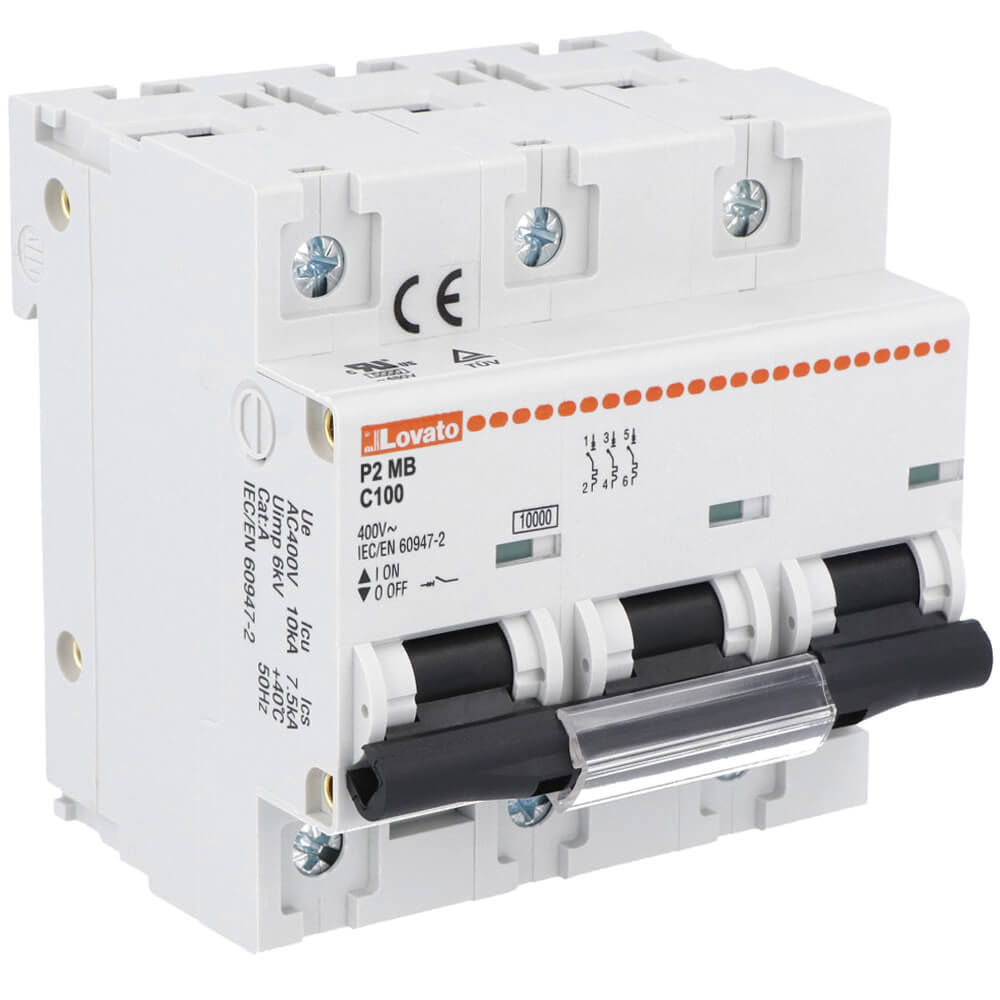 Lovato P2MB3PC100: MCB 3P 100A សៀគ្វីស្វ័យប្រវត្តិ