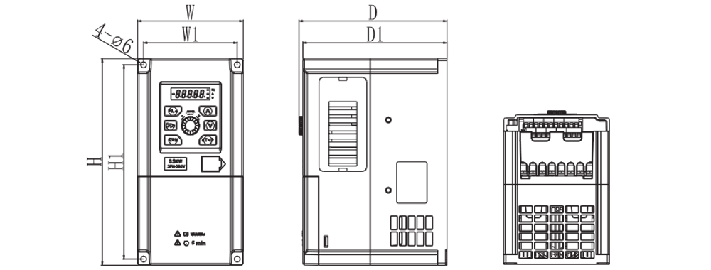 ទំហំ អាំងវឺរទ័រHimel HAVBA4T0040G 4 kW 5.4 HP