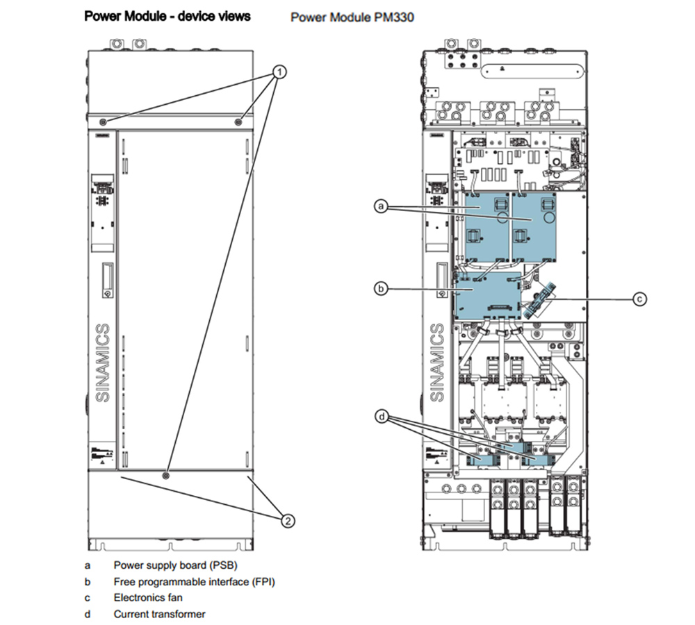 បង្ហាញអាំងវឺរទ័រ Siemens Sinamics G120 (PM330) 6SL3310-1PE33-0AA0 160kW (250HP)