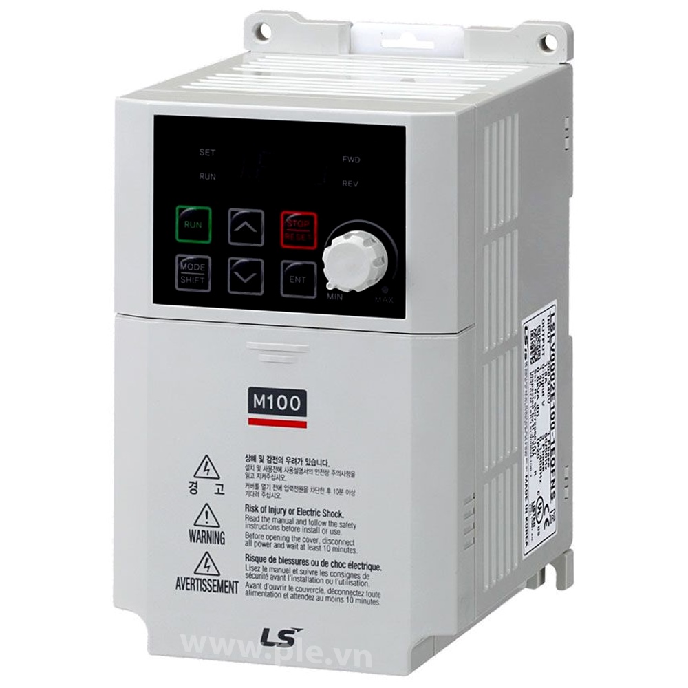 អាំងវឺរទ័រLS M100 LSLV0004M100-1EOFNA: អាំងវឺរទ័រ 1 ហ្វារ 0.4kW 0.5HP 2.4A 200V