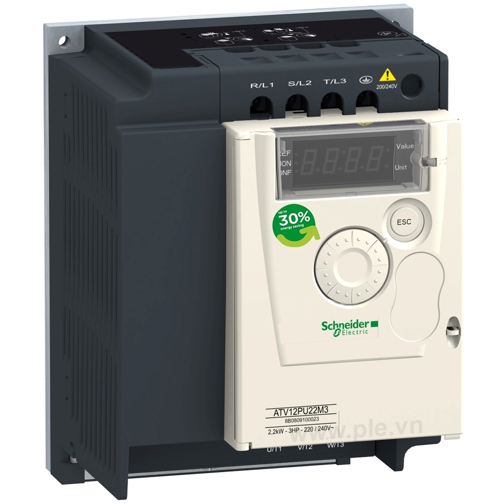 អាំងវឺរទ័រ Schneider ATV12PU15M3 : Inverter អាំងវឺរទ័រ 3 ហ្វារ 0.18kW 0.25HP 7.5A