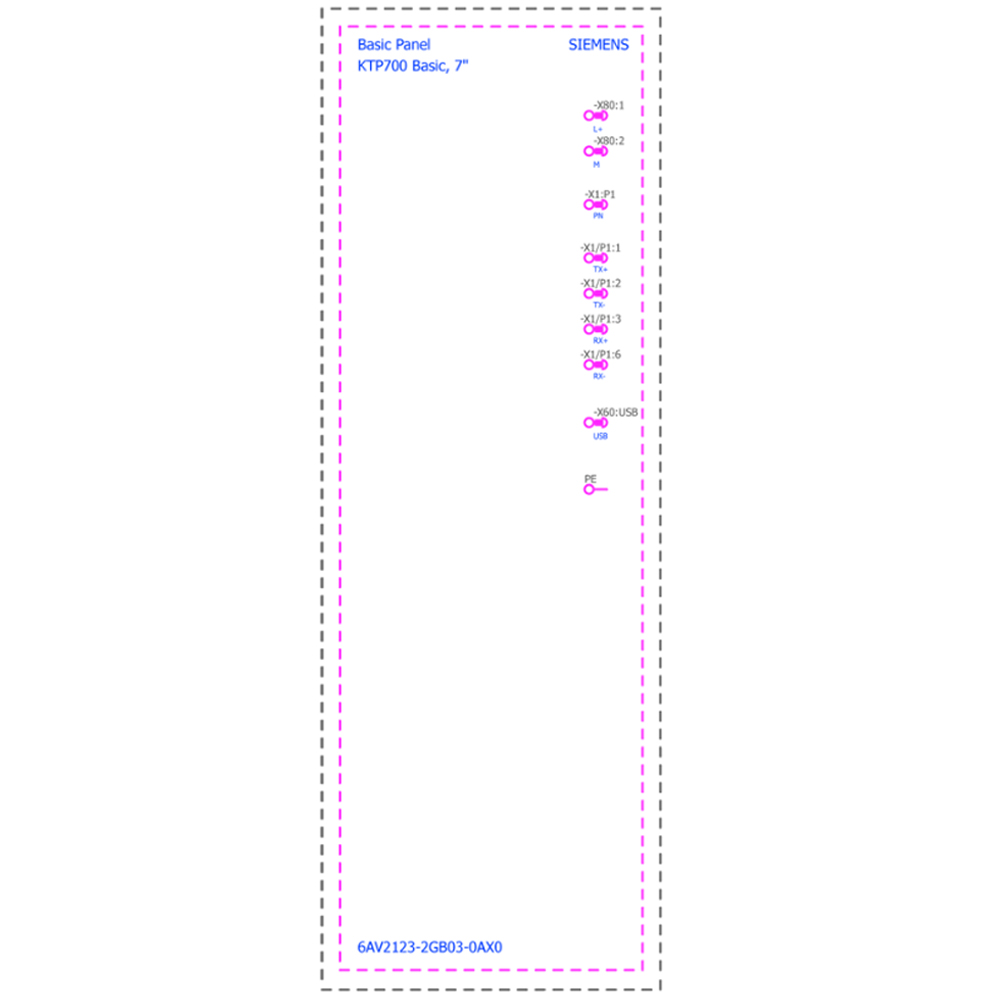 Cách đấu nối Siemens Simatic 6AV2123-2GB03-0AX0 : Màn hình Simatics HMI