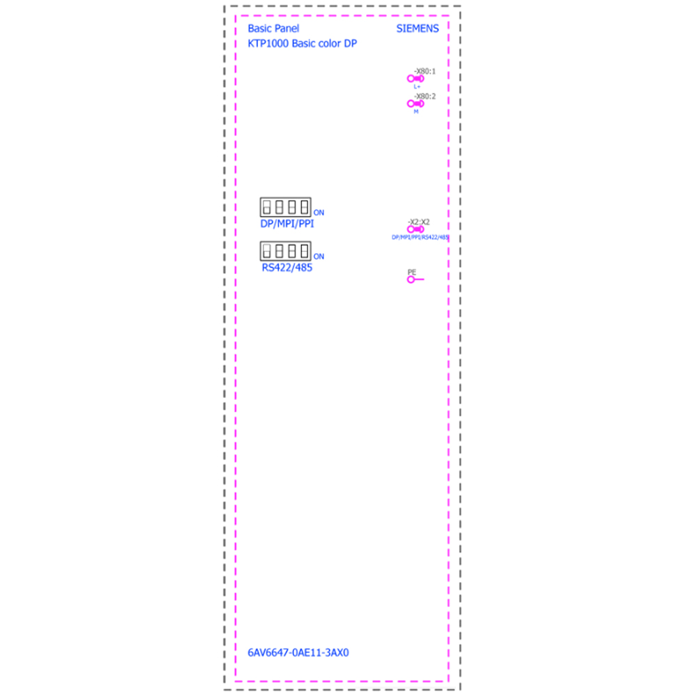Cách đấu nối Siemens Simatic 6AV6647-0AE11-3AX0 : Màn hình Simatics HMI