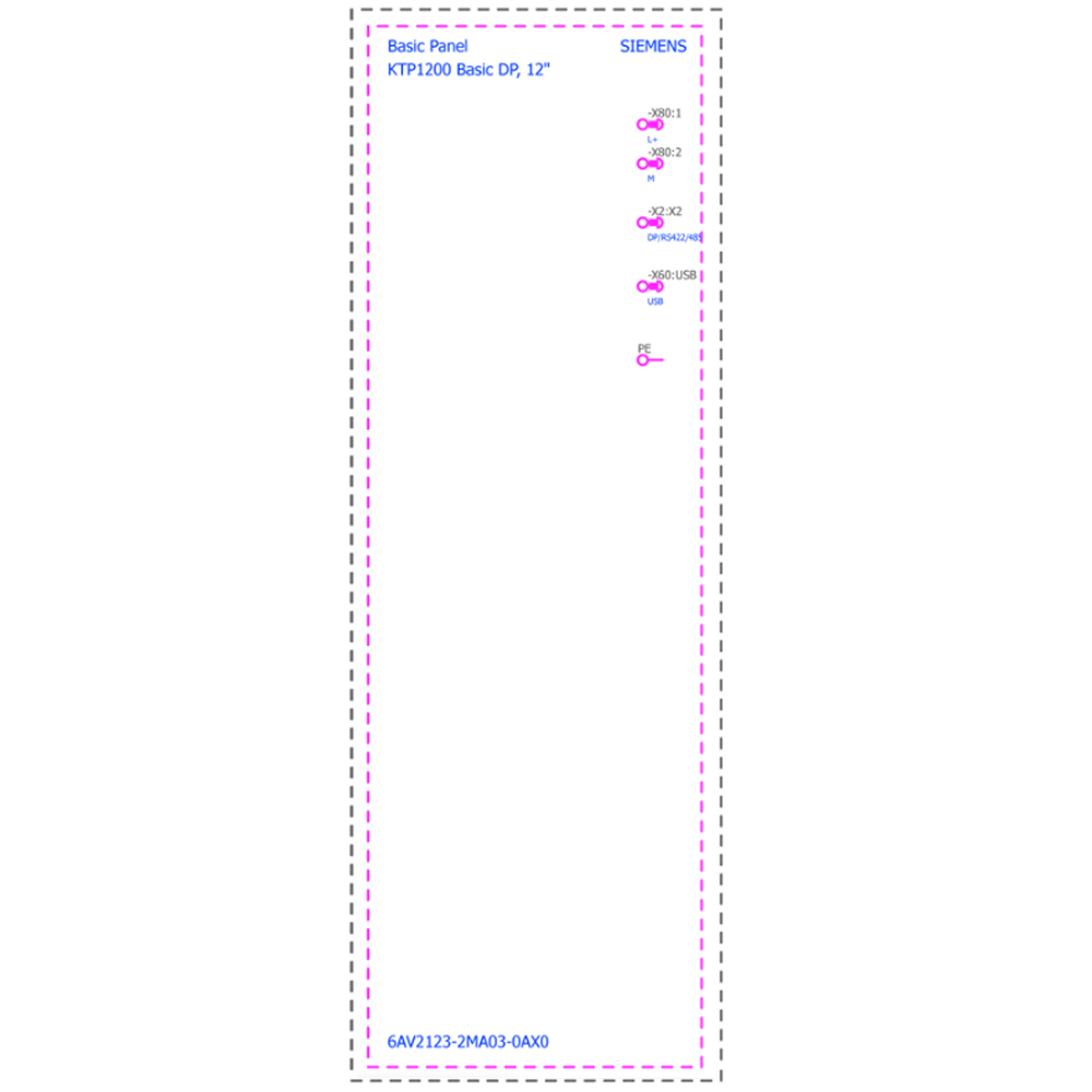 Cách đấu nối Siemens Simatic 6AV2123-2MA03-0AX0 : Màn hình Simatics HMI