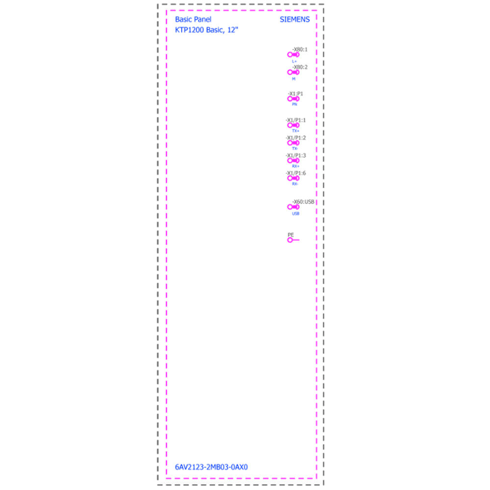Cách đấu nối Siemens Simatic 6AV2123-2MB03-0AX0 : Màn hình Simatics HMI