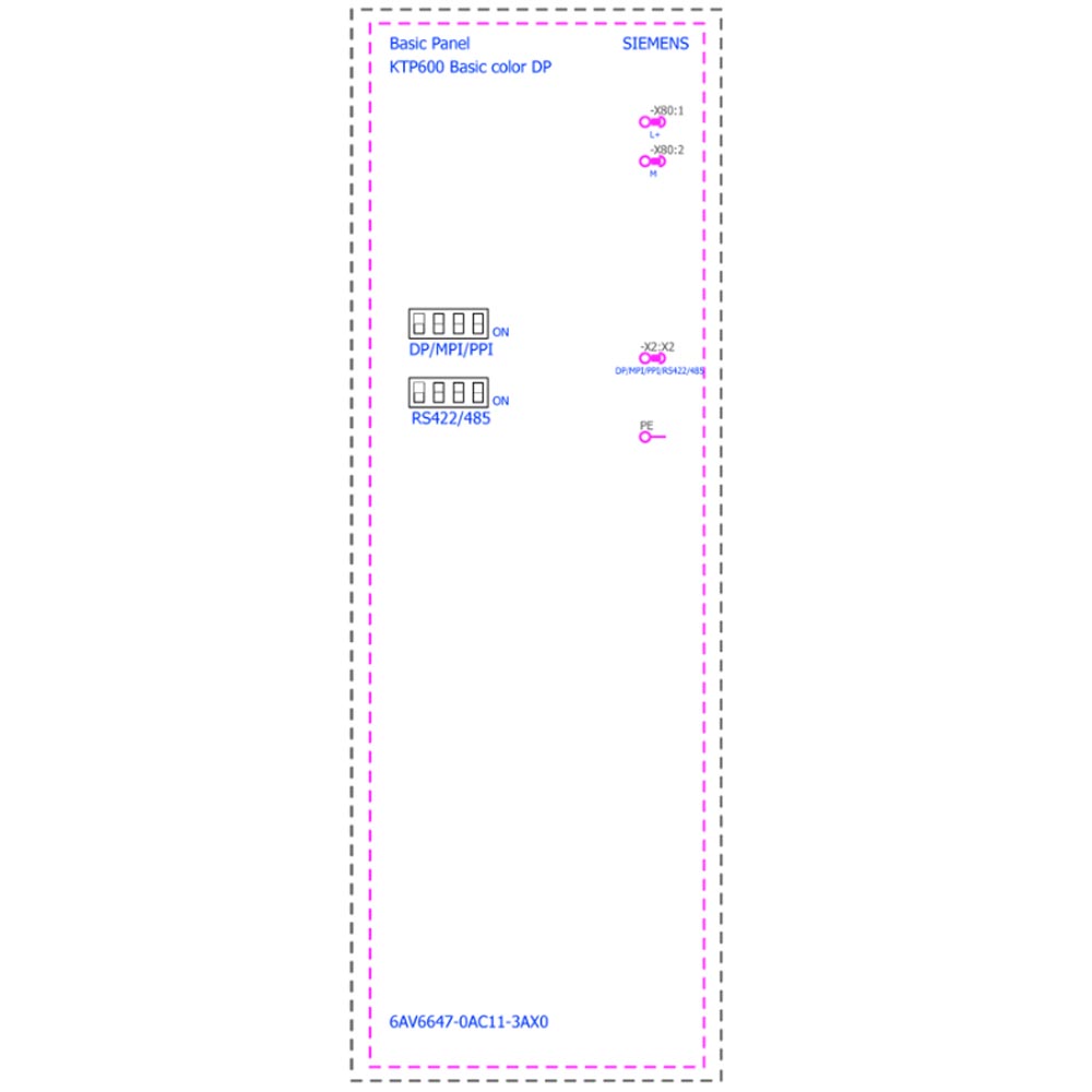 Cách đấu nối Siemens Simatic 6AV6647-0AC11-3AX0 : Màn hình Simatics HMI