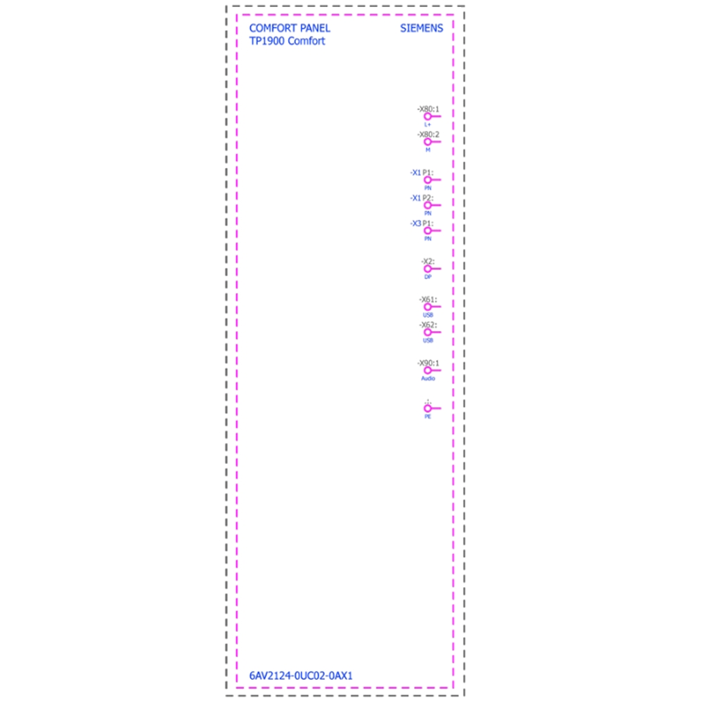 Cách đấu nối Siemens Simatic 6AV2124-0UC02-0AX1 : Màn hình Simatics HMI