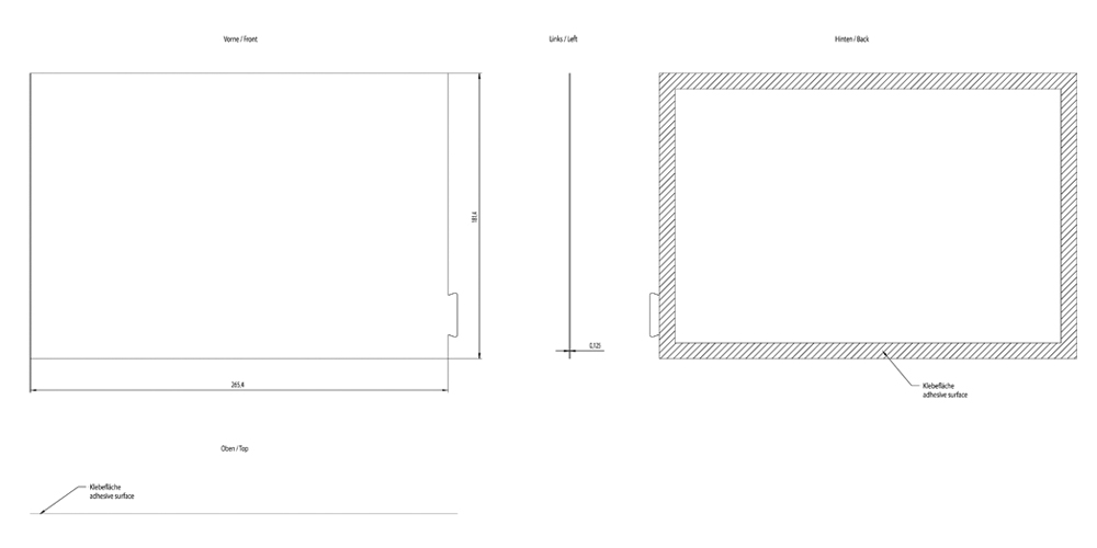 Kích thước Siemens Simatic 6AV2124-6JJ00-0AX0 : Tấm film bảo vệ màn hình Simatics HMI