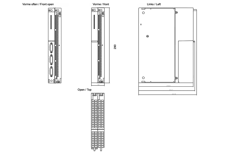 Kích thước Siemens Simatic 6ES7451-3AL00-0AE0 : Mô đun FM 451 Simatics S7-400