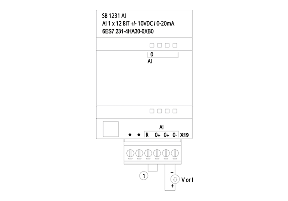 Cách đấu nối Siemens Simatic 6ES7231-5QA30-0XB0 : Mô đun SB 1231 TC Simatics S7-1200