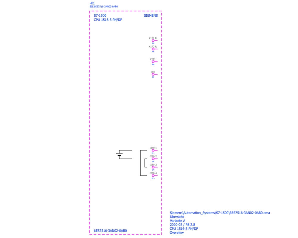 Cách đấu nối Siemens Simatic 6ES7516-3AN02-0AB0 : Bộ xử lý trung tâm CPU 1516-3 PN/DP Simatics S7-1500