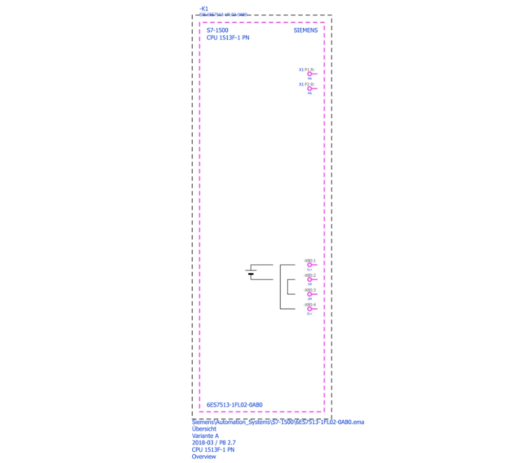 Cách đấu nối Siemens Simatic 6ES7513-1FL02-0AB0 : Bộ xử lý trung tâm CPU 1513F-1 PN Simatics S7-1500