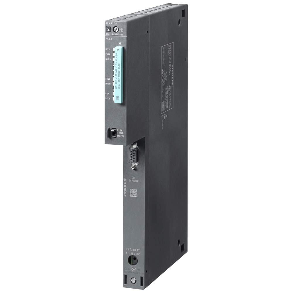 Siemens Simatics S7-400 6ES7412-1XJ07-0AB0 - ដំណើរការកណ្តាលCPU 412-1ដំណើរការកណ្តាលCPU 412-1