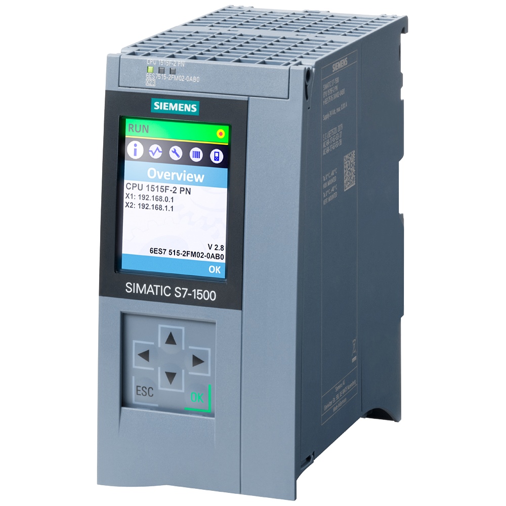 Siemens Simatics S7-1500F 6ES7515-2FM02-0AB0 - កម្មវិធីគ្រប់គ្រង CPU 1515F-2 PN